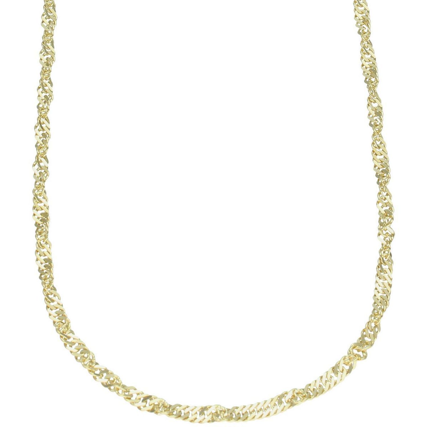 Stylowy łańcuszek damski ze złota próby 585, model DIA-LAN-13774-585. Splot Singapur 050, długość 45 cm, szerokość 3 mm, waga 7,08 g, zapięcie na karabińczyk. Elegancka biżuteria dla kobiet.11.jpg